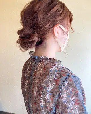 ロング カラー ヘアアレンジ ant'ten所属・ant’ten 宮川 俊裕のヘアスタイル