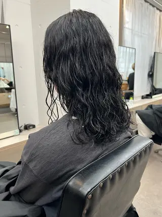 ミディアム パーマ juno所属・ボブ/パーマ/透明感 カラー　善方浩貴のヘアスタイル