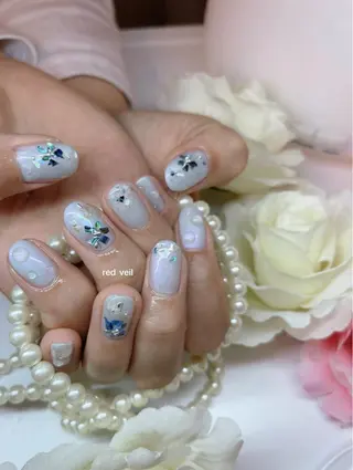 ミディアム ネイル 長さ出し専門 nynaのネイルデザイン