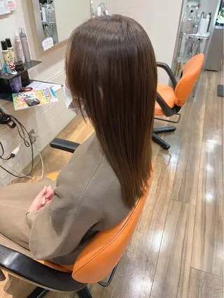 セミロング カラー パーマ okuda yuukiのヘアスタイル