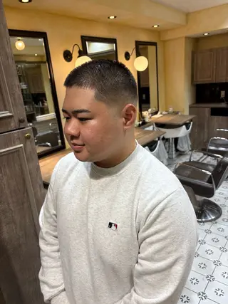 ショート Groomers Tokyo所属・大山慧也/メンズ/ フェード/バーバーのヘアスタイル