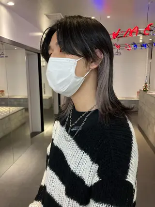 ミディアム カラー 🥣ミコト/ウルフ ハイトーン特化🥣のヘアスタイル
