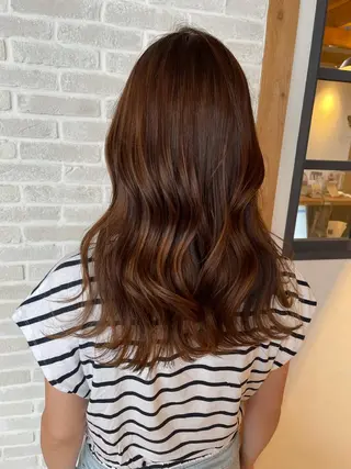 セミロング little×PORTO三宮所属・🧡/艶髪/桑原 拓也/ショート/🧡のヘアスタイル