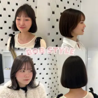 ショート カラー ヘアアレンジ 顔周り/透明感/銀座 🩵りのせのヘアスタイル