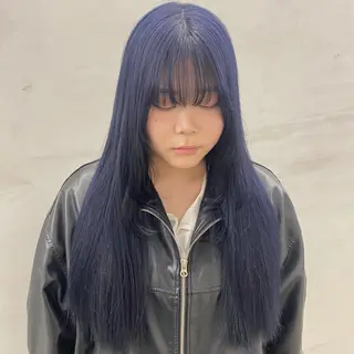 セミロング カラー ヘアアレンジ 🌟🍒ハイトーン 韓国ヘア/ユウミのヘアスタイル