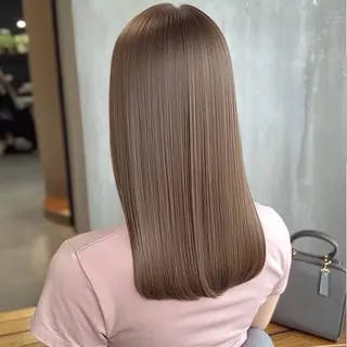 ロング 髪質改善×縮毛矯正× 艶カラー　吉原和磨のヘアスタイル