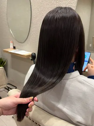ロング 透明感カラー⭐️🌈 野村玲美のヘアスタイル
