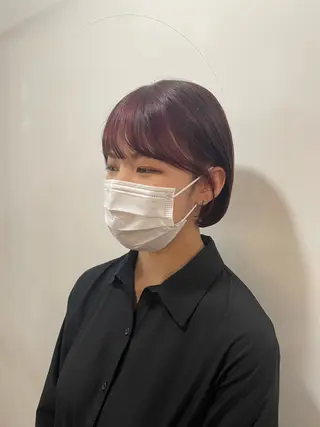 ショート カラー mopa所属・mopa_kaede 暖色カラー/ロングのヘアスタイル