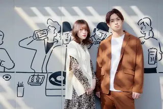 ミディアム カラー パーマ メンズ lore下北沢 Officialのヘアスタイル