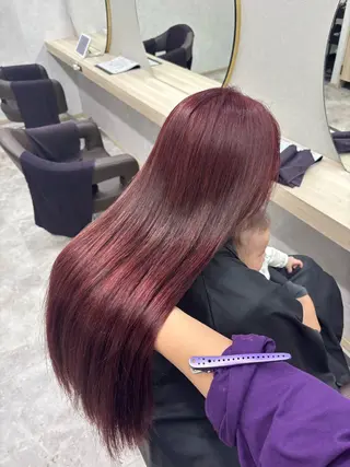 ロング カラー KEEN.渋沢/ 横溝小夏のヘアスタイル