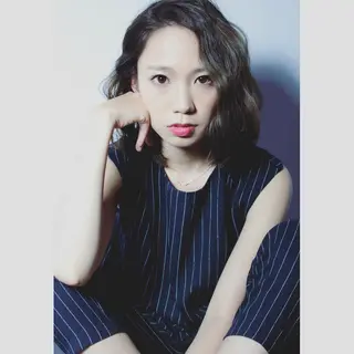 ミディアム カラー パーマ 永田 崇のヘアスタイル