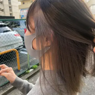 ミディアム カラー特化美容師 なかもと たつひろのヘアスタイル