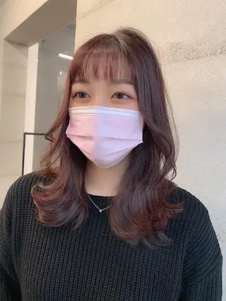 カラー 透明感/オリーブ/ グレージュ/YUKAのヘアスタイル