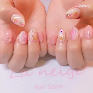 ネイル La neige* yuki 🥯🍑のネイルデザイン