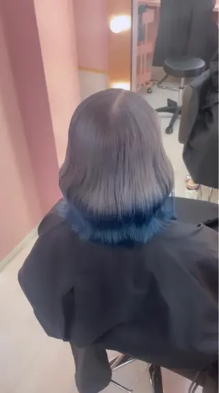 ミディアム カラー ブリーチ人気No.1 MANATO🎨🌈のヘアスタイル