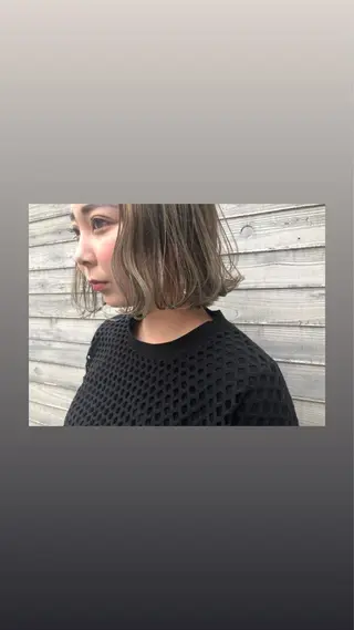 ミディアム カラー パーマ ヘアアレンジ 藤井 菜緒のヘアスタイル