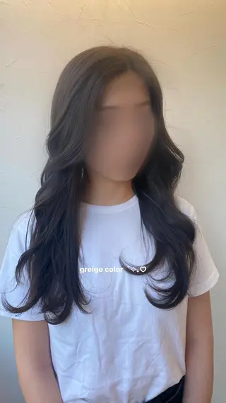 ロング R 横浜【アール】所属・ハイトーン/韓国 ヘア　momo˚✧₊のヘアスタイル