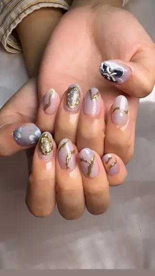 ネイル 【パラジェル・フィルイン】 T&BNAIL STUDIO所属・あまるめ ゆきえのネイルデザイン