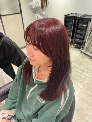 ロング カラー 吉川沙知 /ナチュラルカラーのヘアスタイル