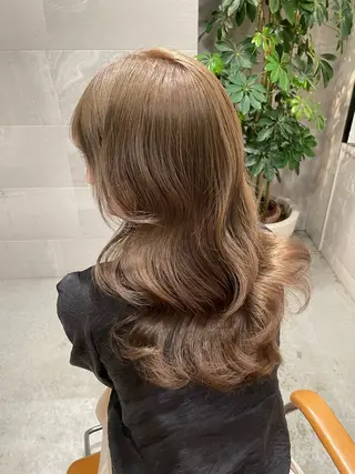 ロング のり🐼顔まわり/ 韓国/レイヤーカットのヘアスタイル