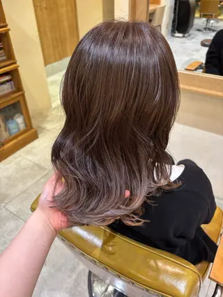 ミディアム カラー Cloe 銀座 【クロエ ギンザ】所属・ハイトーン/暖色 カラー/maoのヘアスタイル
