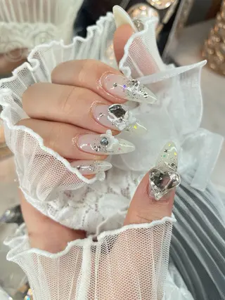 ネイル 23時まで❤︎韓国、 ワンホンネイルのネイルデザイン