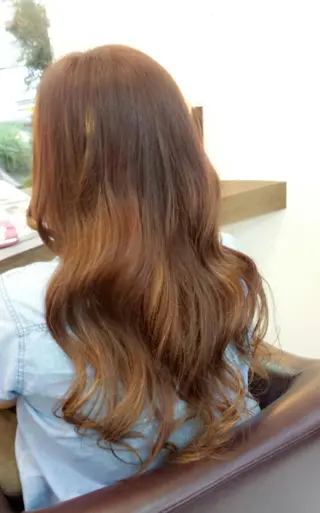 ロング カラー キノシタ ナオユキのヘアスタイル