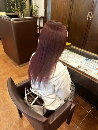 ロング カラー 和田 楓のヘアスタイル