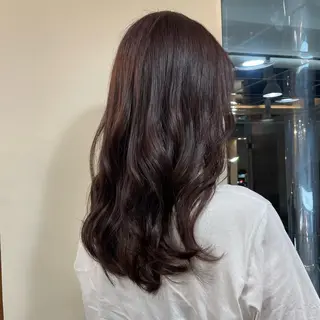 ロング カラー NiCHE avenir吉祥寺所属・💜カラー/縮毛矯正 /NARUKA💜のヘアスタイル