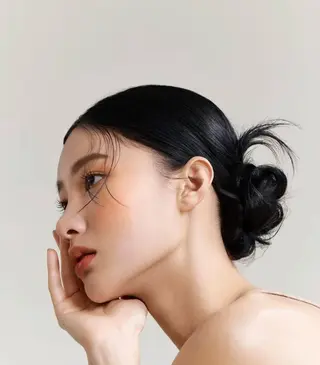 セミロング カラー レイヤー/韓国ヘア/ 梅田/中崎町のヘアスタイル