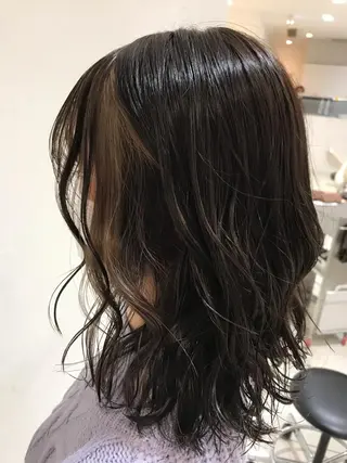 セミロング カラー ✂︎newi池袋✂︎ 長谷川寛のヘアスタイル