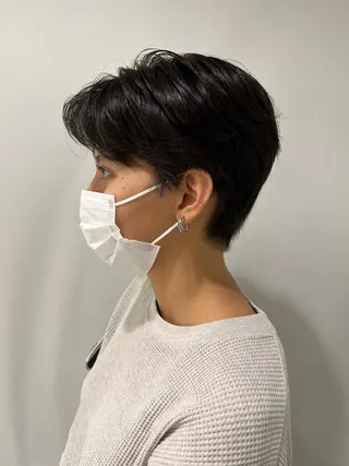 ショート カラー パーマ ヘアアレンジ 加藤 綾華のヘアスタイル