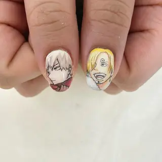 ショート 池袋痛ネイル Nok. 渡辺のネイルデザイン