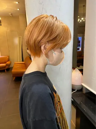 ショート 福岡縮毛矯正✨️ ストレート 向井和輝のヘアスタイル