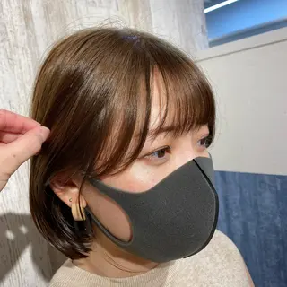 ショート カラー 大場 優のヘアスタイル