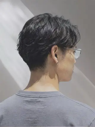 ショート パーマ メンズ 遠藤 広美のヘアスタイル