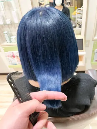 ミディアム カラー 🌈派手髪ハイトーン 🌈鈴木亮太🌈のヘアスタイル