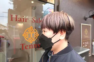 ショート カラー tenny調布 いしまつのヘアスタイル