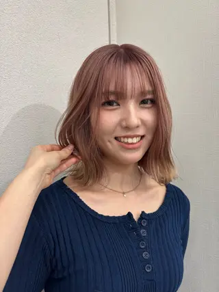 ミディアム ブリーチ/髪質改善 /烏丸/suzunoのヘアスタイル