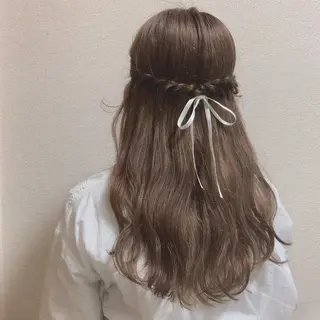 ロング ヘアアレンジ 保谷 菜々美のヘアスタイル