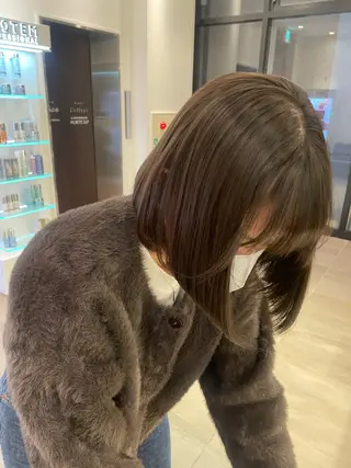 ミディアム カラー 堀江/韓国・透明感 カラー/みずき🐩のヘアスタイル