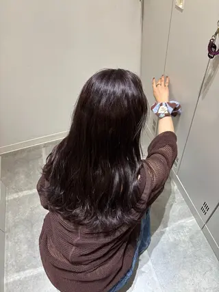 ロング 💞韓国カラー💞 あやかのヘアスタイル