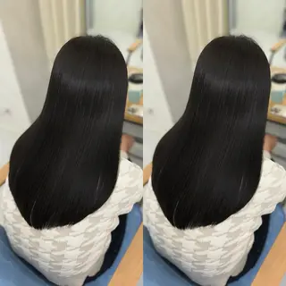 ロング 縮毛矯正💎髪質改善 艶カラー/木下のヘアスタイル
