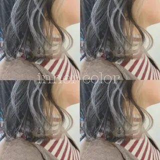 ミディアム カラー ぱつっとボブ/ 小野あかねのその他イメージ