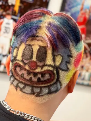 ショート カラー ブレイズマン バーバーショップ所属・メンズデザインカラー 🌟れな🌟のヘアスタイル