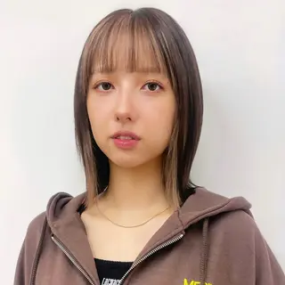 ミディアム Misaki /ボブ/縮毛矯正のヘアスタイル