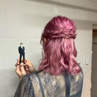 ミディアム カラー ヘアアレンジ がもう ゆいこのヘアスタイル