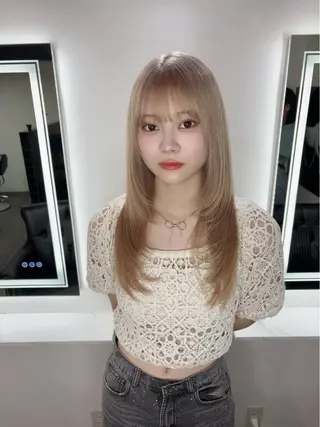 ロング 韓国風/髪質改善/ Kiyoraのヘアスタイル