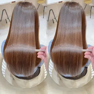 セミロング カラー レイヤー❣️縮毛矯正 川村利幸のヘアスタイル