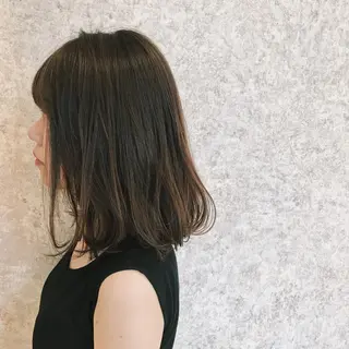 ミディアム カラー HARUNA🤍 大人ショートヘアのヘアスタイル